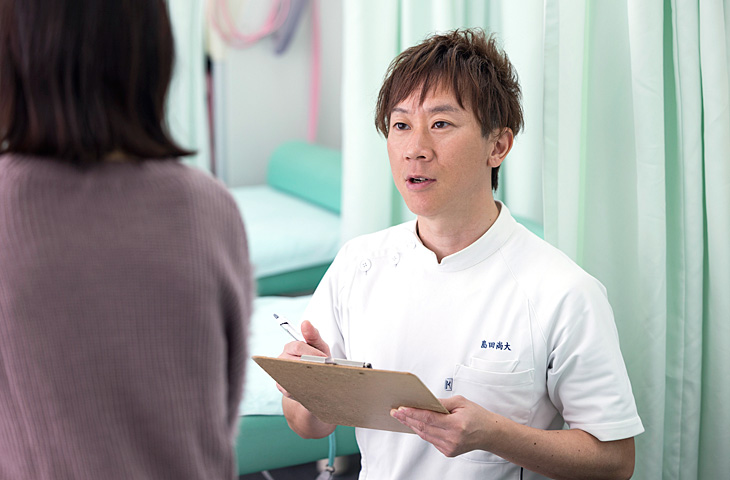 施術効果の高さや、口コミから来院される方が多いです